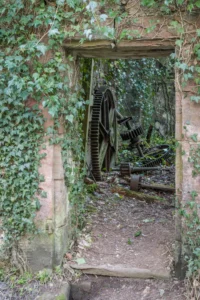 Entrance to old mill at Leckie