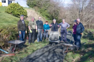 Volunteers working on Charlie's Loan