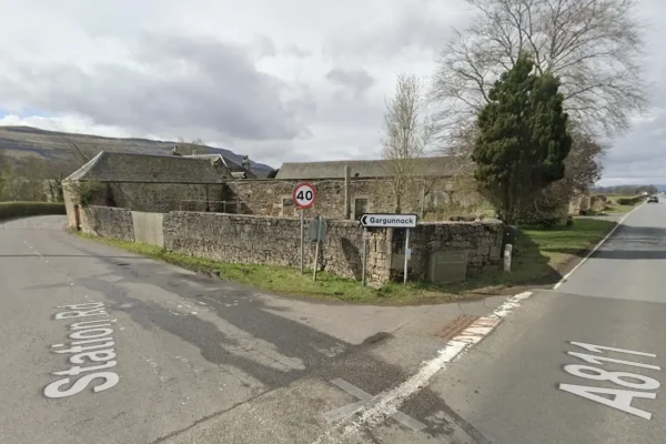 photo of corner of station road gargunnock